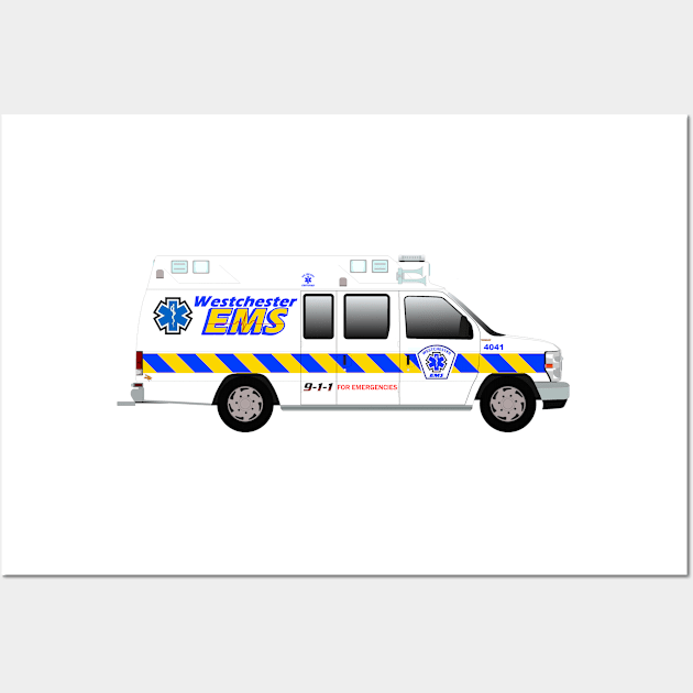 Westchester EMS Ambulance Wall Art by BassFishin